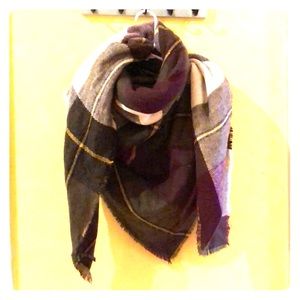 Plaid Blanket Scarf